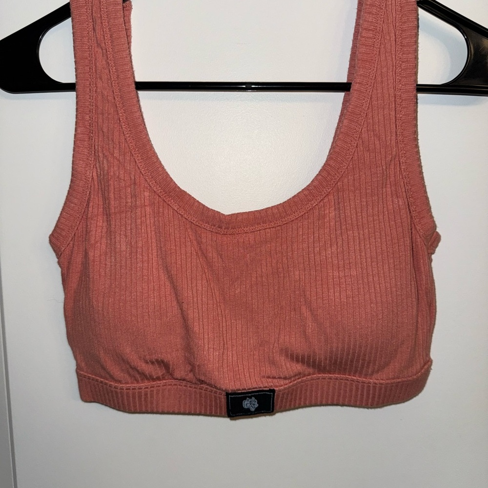 Darc Sport Ribbed Peach Sports Bra